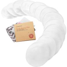 Keababies, comfy nursing pads with comfy contour, soft white, pack