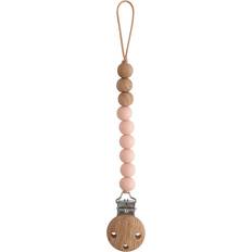 Sujetachupetes Mushie Cadena simulada Eva Blush