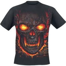 Spiral Skull Lava T-Shirt - Black