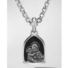 David Yurman Men Charms & Pendants David Yurman Sterling Silver Amulets St. Anthony Pendant Silver/Black