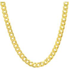 Queen Jewels Miami Cuban Curb Chain Necklace - Gold