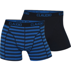 Claudio Cotton Trunks 2-pack - Black/Blue