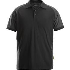 Classic Two-Tone Polo Shirt - Black/Steel Gray