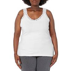 Stretch Lace Trim Plus Size - White