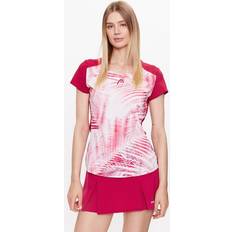Head Tie Break T Shirt - Mulberry/Print