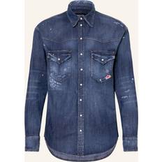 DSquared2 Herr Skjortor DSquared2 Denimskjorta Med Bröstfickor -