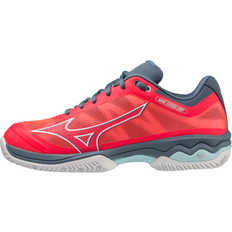 44 ½ - Unisex Schlägersportschuhe Mizuno SCHUHE Welle überschreiten Licht Cc Wos Frauen Rot