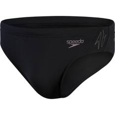 Herr - Randiga Badkläder Speedo Herr Hyper Boom Splice Brief, svart/duvgrå 34, Svart/duva grå SE