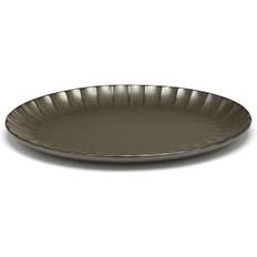 Serax Plate Oval Inku S 17,5 x 25 cm Green Asiet