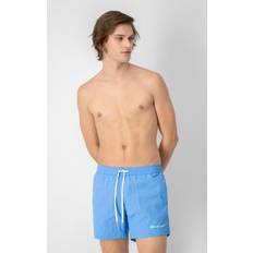 Champion Swimwear Champion Men's Legacy Beachshorts Ac Small Logo Swim Trunks - Azure
