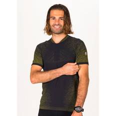 Polypropylen T-Shirts UYN Exceleration T-Shirt Black/Lime