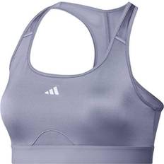 Fitness & Gym - Silver - Woman Clothing Adidas PowerReact Training Medium-Support Bra - Silvio