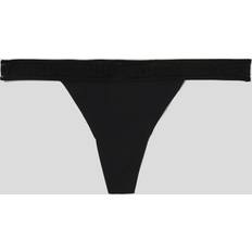 Karl Lagerfeld Dam Underkläder Karl Lagerfeld Dam Ultralätt String Med Logotyp - Svart
