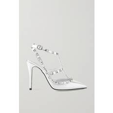 Argento Tacchi e Décolleté Valentino Garavani Rockstud Mirror-Effect Pump with Studs - Women's