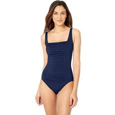 Calvin Klein Women Swimsuits Calvin Klein Pleated One-Piece Swimsuit,Created for Macy's Navy Navy