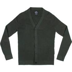 Green - Men Cardigans XRay Men's Ribbed Cardigan Olive