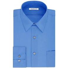Big & Tall Classic/Regular Fit Wrinkle Free Poplin Solid Dress Shirt - Pacifico