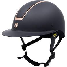 Gold Riding Helmets Tipperary Windsor MIPS Wide Brim Helmet - Black/Rose Gold