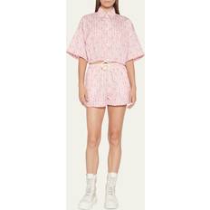 Moncler Shorts Moncler Polyester Polyester Shorts Med Logotyp