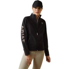 Ariat Women Outerwear Ariat Women's New Team Softshell Jacket, Black/Pony