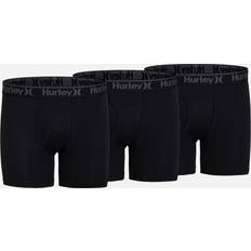 Hurley Ondergoed Hurley Supersoft Boxershorts 3Pack - Black/Black