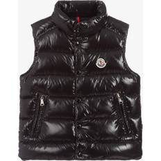 Black - Girls Vests Moncler Kid's Tib Logo Quilted Vest - Black