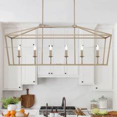 Lighting Vanity 6 Lights Kitchen Island Linear Pendant Lamp