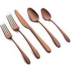 Brown Cutlery Sets Cambridge Silversmiths Copper Satin Cutlery Set