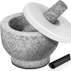 Mortar and pestle set Tera Set Lid 2 Pestle & Mortar