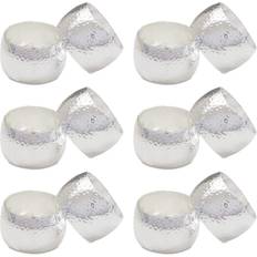 Beige Napkin Rings Farmlyn Creek Set of 12 Silver Rings Set Napkin Ring