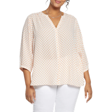 NYDJ Pintuck Blouse Plus Size - Chez Geo