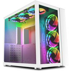 Infinity Tempered Glass White