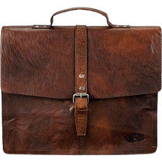 Bruin - Leer Aktetassen Pride & Soul Jayden Briefcase - Brown