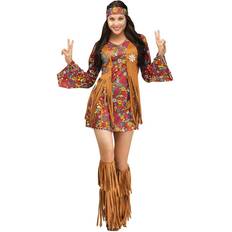 Hippie Costumes Fun World Peace & Love Hippie Costume for Women