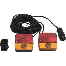 trailerlygter 2 stk. 10,5x5x9,5 cm 12 V klassisk pære rød