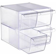 Cajas de Archivo Archivo 2000 4 Cajones Organizador Modular Plastico 190x152x152 mm Incluye 2 Clips