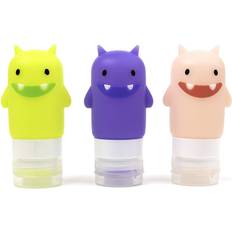 Silicone Condiment Squeeze Bottles Funny Monsters 3-pack