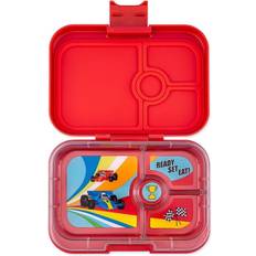 Yumbox 4 Yumbox bento madkasse 4 rum Roar Red Race Cars