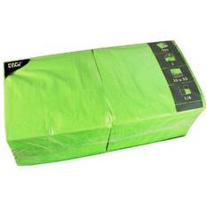 Papstar 3-Ply 1/4-Fold Serviettes 33 x 33 cm Apple Green Pack of 250