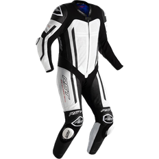 Rst Pro Series Airbag One Piece Motorcycle Leather Suit, black-white, 4XL, black-white Man