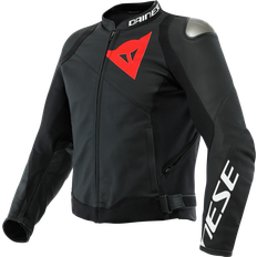 Dainese SPORTIVA Lederjacke schwarz matt-schwarz Herren