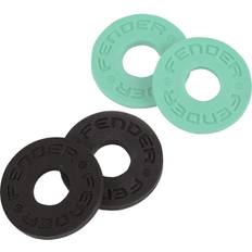 Straps Fender Strap Blocks 4 Pack 2 Black/2 Seafoam Green