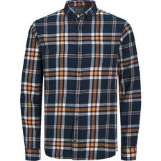 Jack & Jones Slim Fit Rutig Skjorta Orange