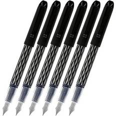 Noir Stylos-plume Pilot Varsity Disposable Fountain Pens, Black Ink 90010 Pack of 6