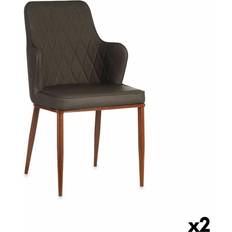 Gift Decor Rhombusse Schwarz Grau Stahl 52 x 90 x 43 cm Sessel