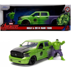 Marvel Toy Car Vehicles on sale Jada Marvel 2014 RAM 150 With Hulk Figure 1:24