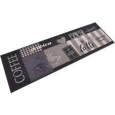 vidaXL Washable Coffee Black Kitchen Rug 60 x 180 cm Black