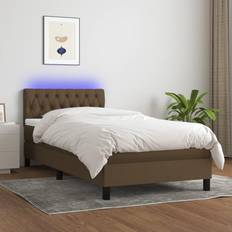 Eenpersoonsbed Bedframes vidaXL Boxspring met Matras en LED 80x200 cm