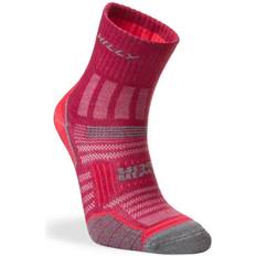 Hilly Women's Twin Skin Anklet Socks Magenta/Grey Marl