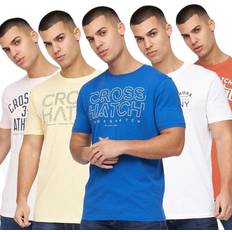 Crosshatch mens 'feltcast' t-shirt pack assorted